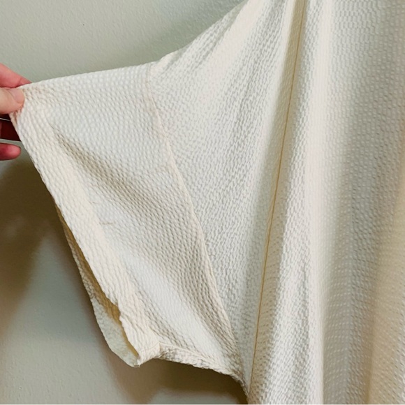 Delicates Vintage Cream Textured Silk Women's Robe and Slip night gown lingerie - Picture 3 of 8